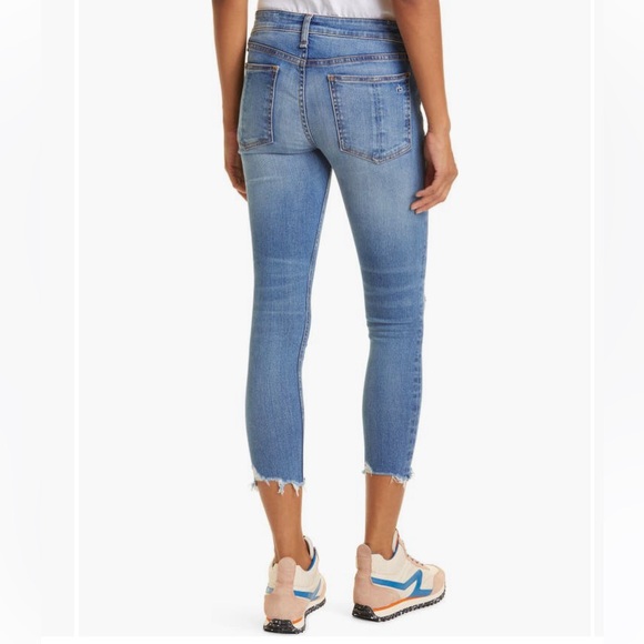 rag & bone Cate Ripped Raw Hem Ankle Skinny Jeans (Mick) 23 - Picture 2 of 11